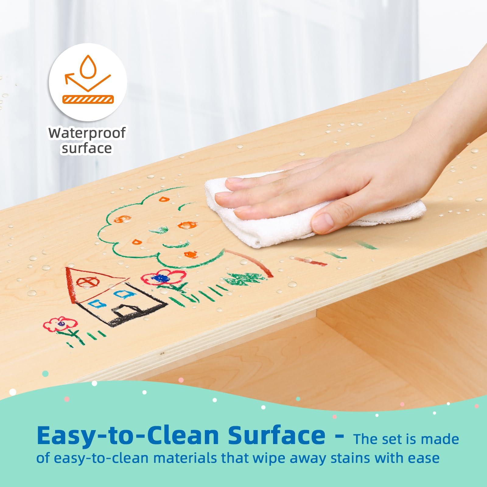 OOOK OOOK Montessori Shelf and Toy Storage, Compact Toddler Bookshelf for Small Space, Wooden Storage Cabinet Shelves and Kids Bookcase for Classroom, Kindergarten, Kids Room, Playroom.