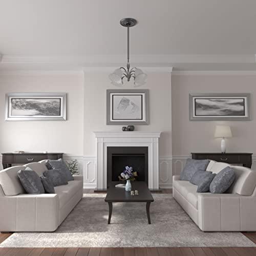 Ekena Millwork Ekena Millwork CM15DEPES Devon Ceiling Medallion, 15 3/4\"OD x 1 1/2\"P (Fits Canopies up to 3 5/8\"), Hand-Painted Pewter