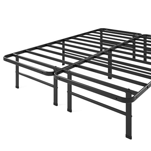Zinus ZINUS Rumi 14in Easy SmartBase Mattress Foundation, Sturdy Metal Bed Frame, No Box Spring Needed, Eco Friendly Packaging, Queen