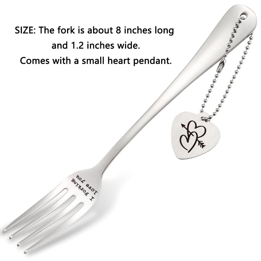 FOUGSTA Anniversary Fork Gift for Him, Her, Men, Valentine\'s Day Fork for Him, Husband, Funny Fork Gifts for Men, Husband, Boyfriend,Cute Fork Gifts for Women,Men, Fork Gifts Funny [FOOFORK3]