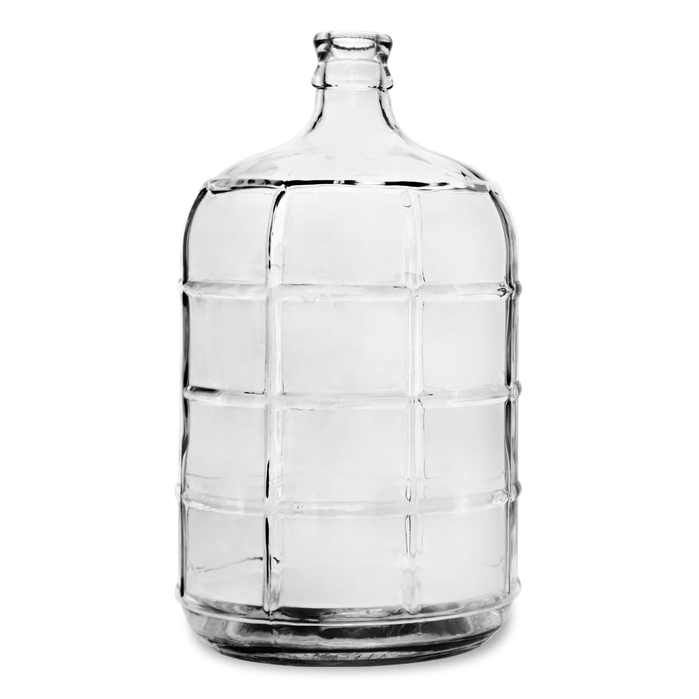 Geo Sports Bottles Geo Sports Bottles 3 Gallon Round Glass Carboy Fits 30mm Cork Finish or 55mm Push Cap Home Brew (Clear Glass) (BT3GG)