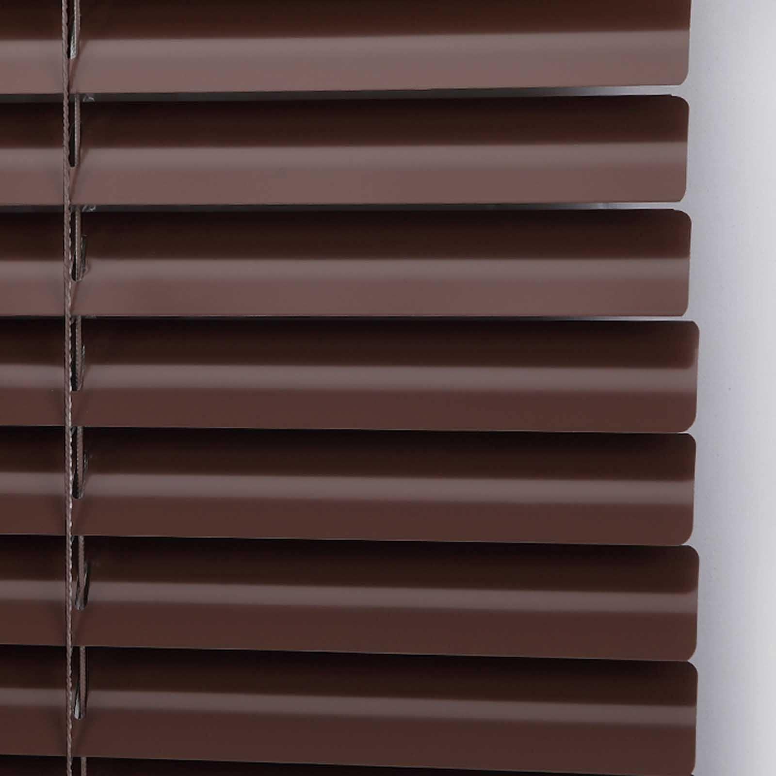 JLXJ JLXJ Bathroom Office Aluminum Venetian Blinds, Brown Blackout Day and Night Roller Shade for Outdoor Patio Porch, 80cm/100cm/120cm/140cm Wide (Size : 120180cm(47.270in))