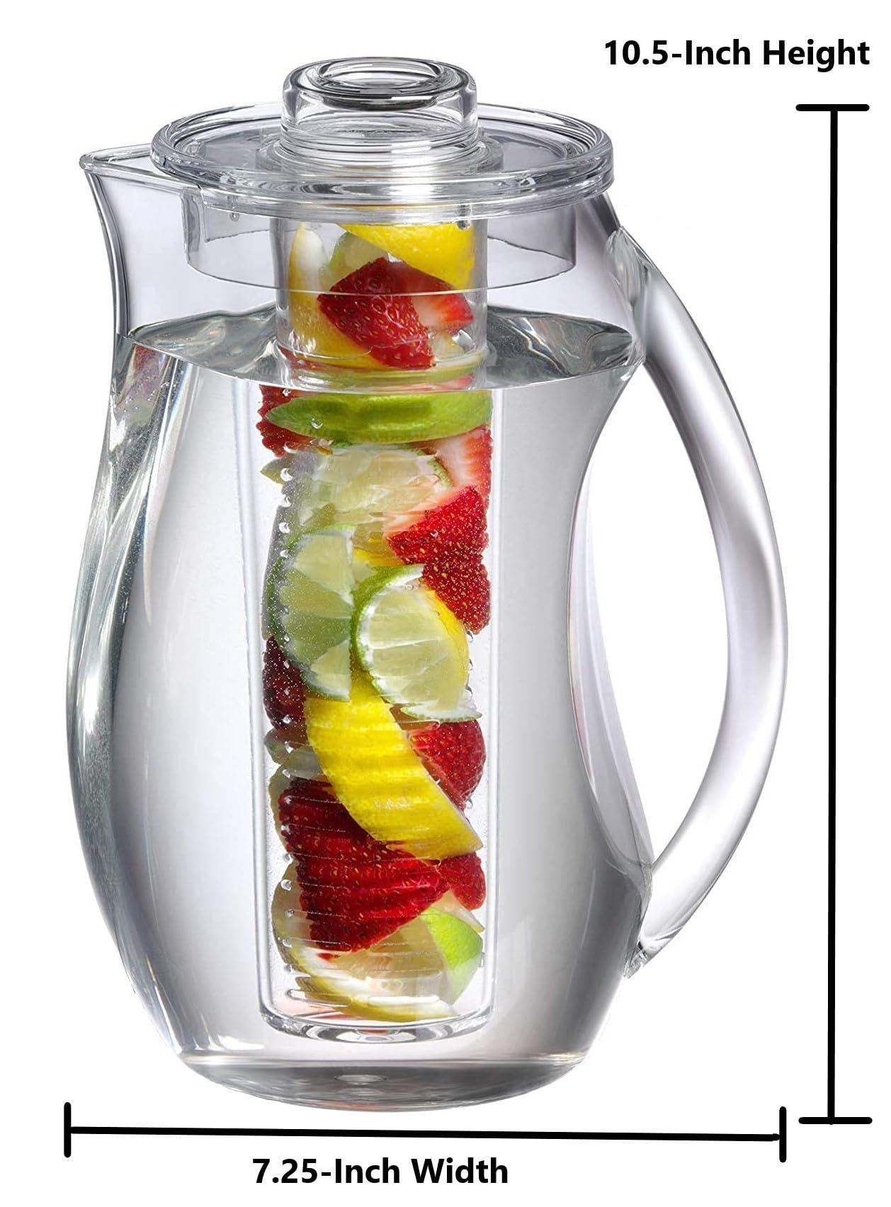 Prodyne Prodyne Fruit Infusion Flavor Pitcher, Clear, 93 oz.