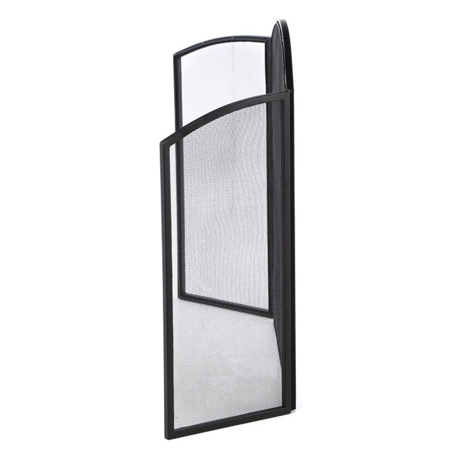 SDdPulse SDdPulse Simple Fireplace Screen Door Foldable, Wrought Iron Mesh Fire Spark Guard for Coal Firing Stove/Wood Firing Hearth, 12681cm,
