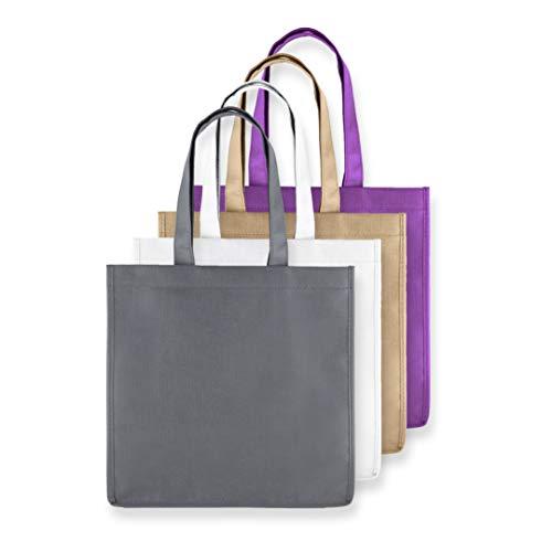 TRUE True Wine Tote Bag, 6 Bottle Wine Carrier, Wine Carrier Tote Bag with Dividers, Reusable Wine Bags, Wine Bottle Carrier Tote, Blue, Set of 1