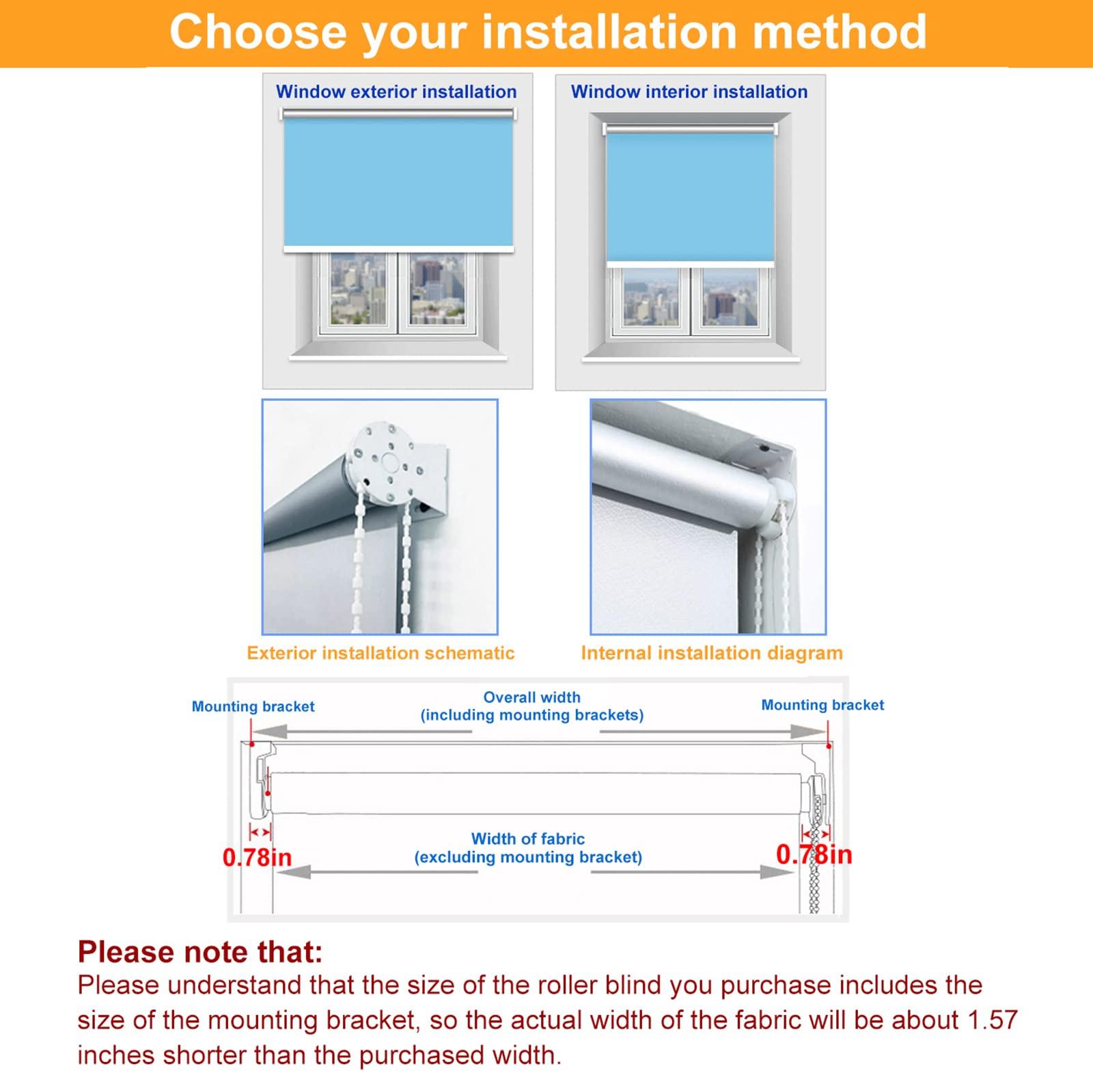 XLHWJCP Transparent PVC Roller Blinds,Windproof Rainproof Dustproof,Clear Balcony Curtains,Window Roller Shade with Fitting,for Kitchen Bathroom Porch Pergola Garage Terrace (WxH:120x250cm/47.2x98.4in)