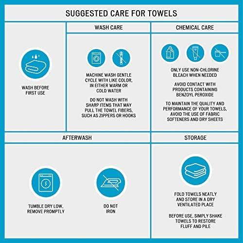 Intelligent Design Intelligent Design Lita Cotton Bathroom Towels , Jacquard Highly Absorbent Bath Towel Set , 6-Piece Include 2 Bath Towels & 4 Hand Towels , Orange Grey