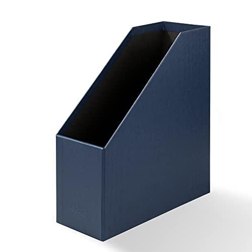 Rssler Papier Rssler SOHO 115mm A4 Magazine Box with Handle and Index Holder - Navy Blue