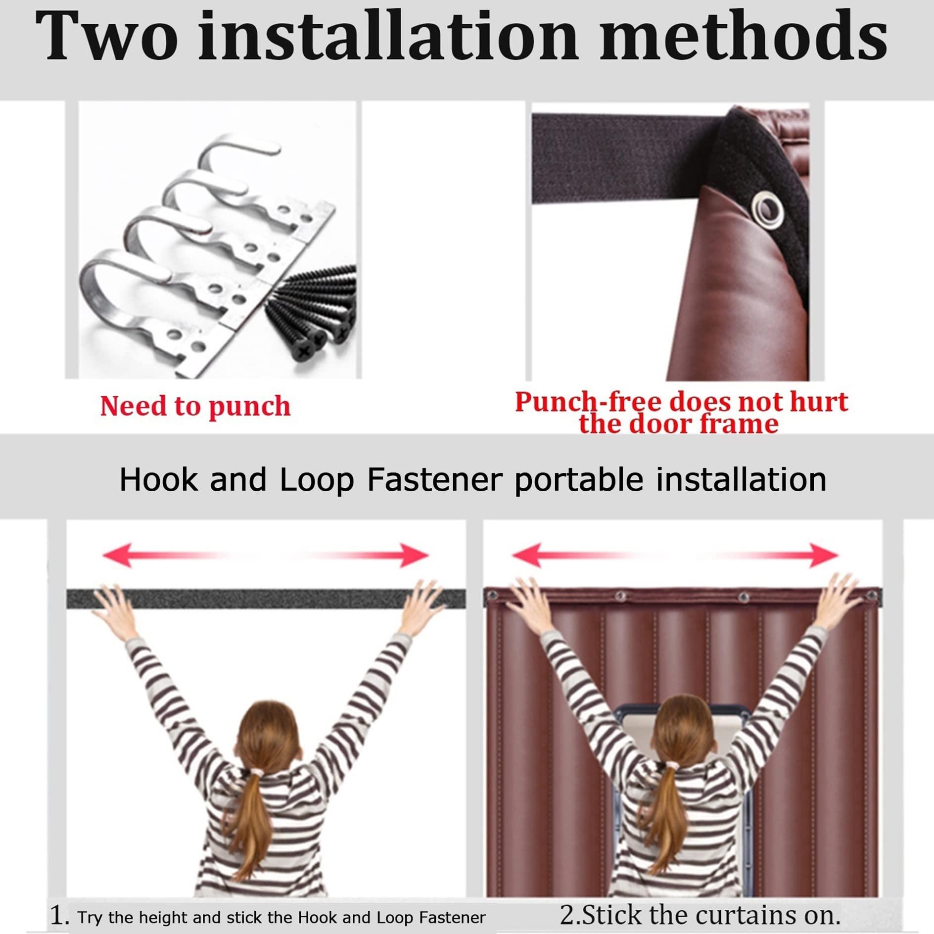 SYTH SYTH Soundproof Curtains Noise Cancelling Thermal Insulation Drapes Blackout Room Dividers,Sound Proof Curtain for Window,Doorway for Front Door Bedroom Privacy Panel Interior Temporary Cover