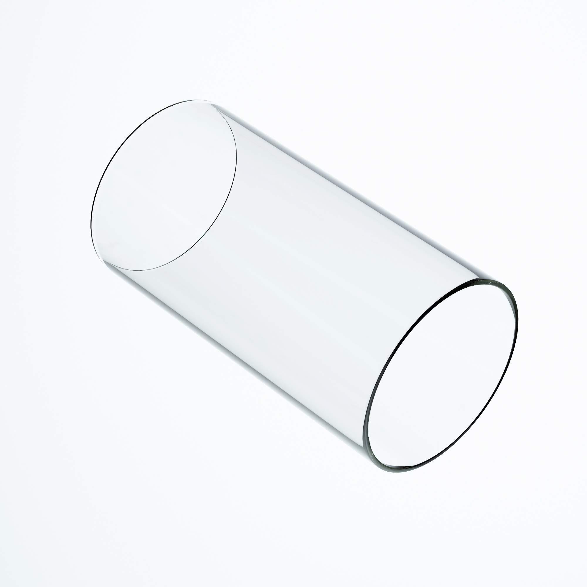TLLAMP TLLAMP Large Size Hurricane Candle Holder Glass, Glass Cylinder Open Both Ends, Open Ended Hurricane, Glass Lamp Shade Replacement (7\" Wide x 8\" Tall) Multiple Specifications