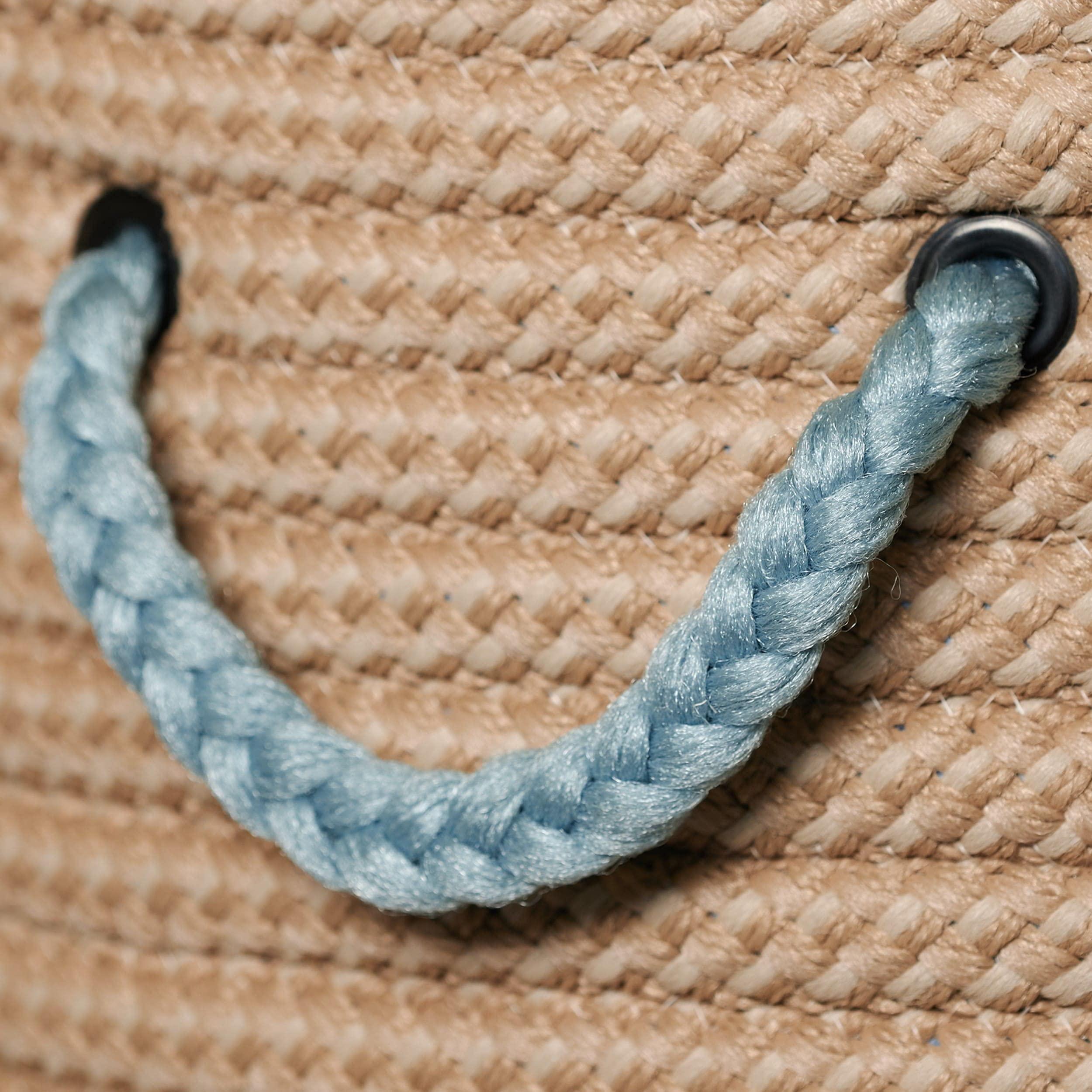 Colonial Mills Colonial Mills Light House 18-inch Round Indoor/Outdoor Braided Storage Basket Olive