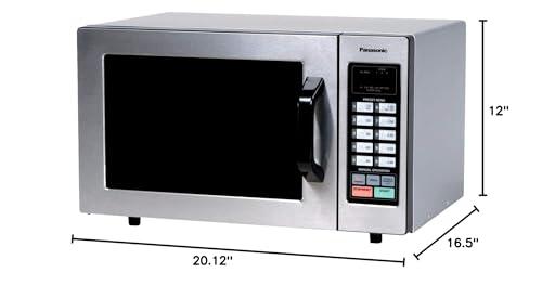 Panasonic Panasonic 1000W Commercial Microwave Oven With Nordic Ware Deluxe Plate Cover