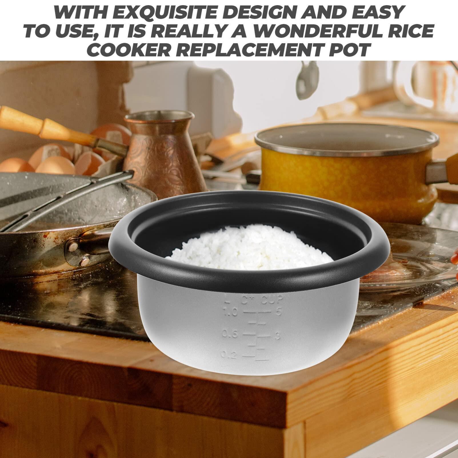 Kichvoe Rice Cooker Replacement Pot 9.3 * 3.9Inch Rice Cooker Inner Pot 2L Non- Stick Rice Cooker Liner Replacement Rice Cooker Insert Rice Maker Accessories Rice Cooker Pot Replacement