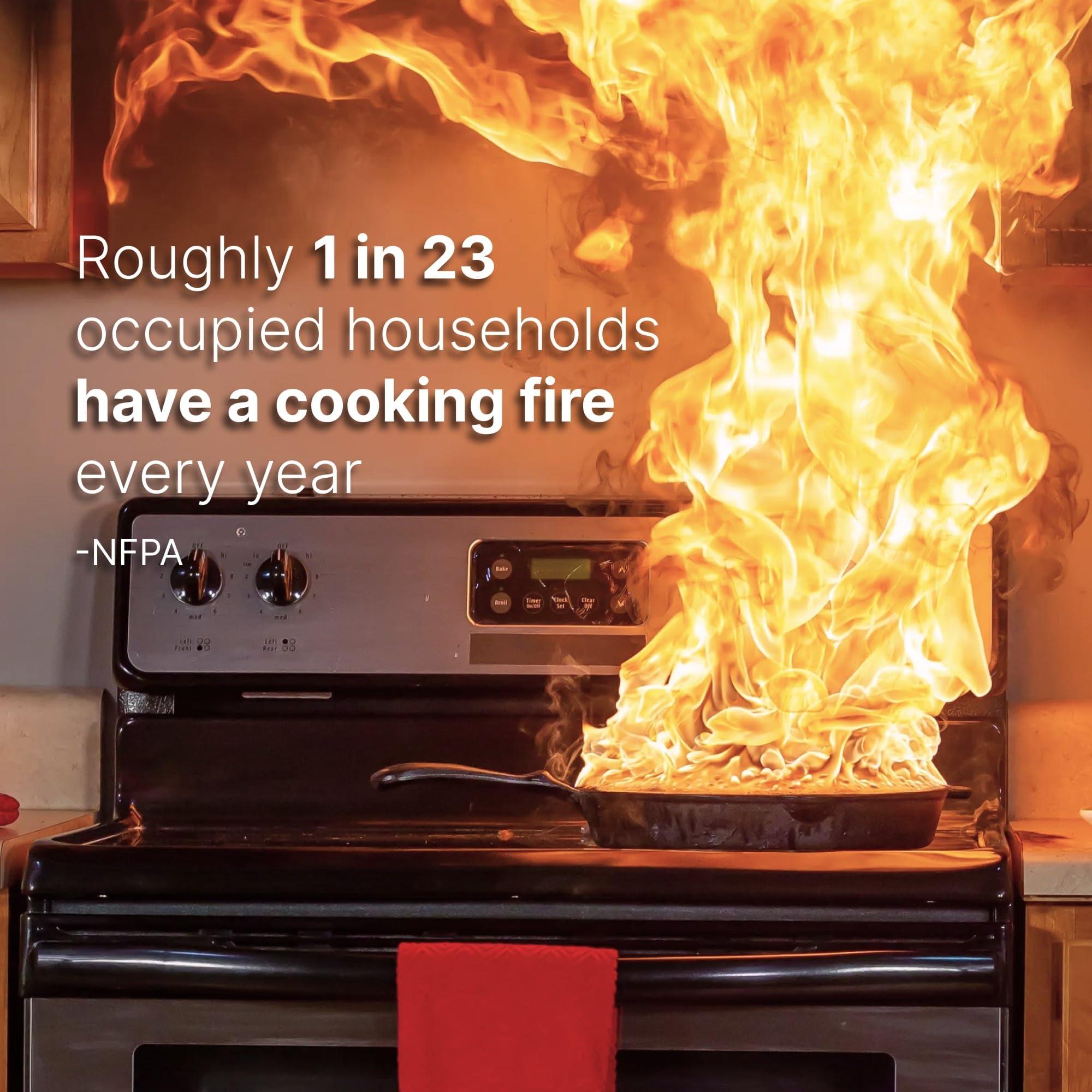 FireAvert FireAvert-Gas Stove Auto Shut-Off Device (1/2" Pipe Line), Oven Monitoring Solution for Senior Citizen and Elderly Parents, As Seen on Shark Tank