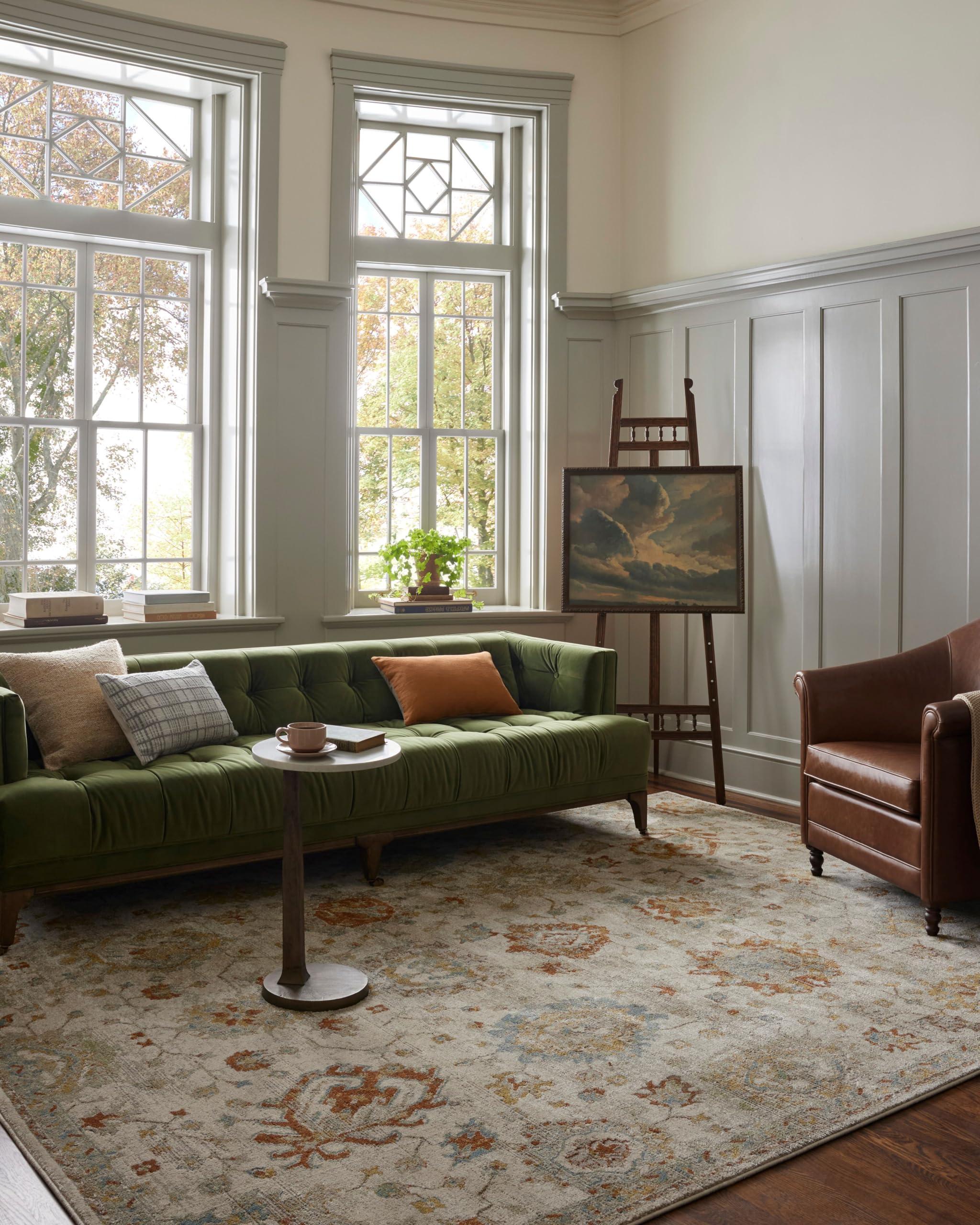 Loloi Loloi Magnolia Home by Joanna Gaines Mona Collection MOA-02 Oatmeal/Multi 7'-6" x 10' Area Rug