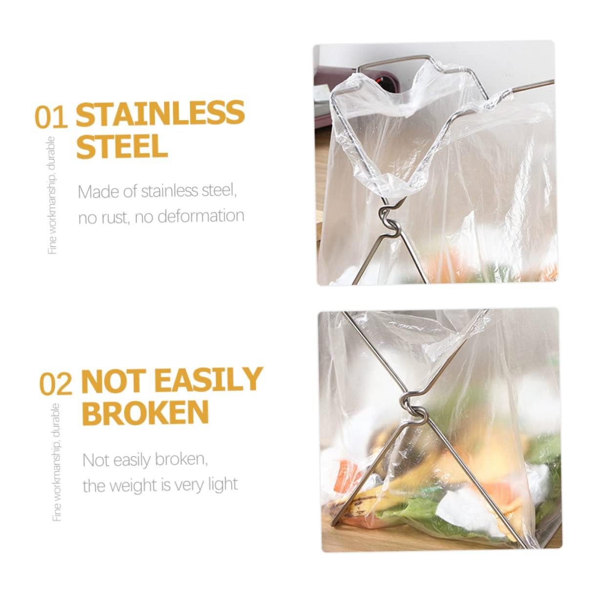 UTHCLO UTHCLO Kitchen Garbage Bag Holder 2PCS Trash Bag Rack Hangers Suitable for Bathroom Pantry Dormitory