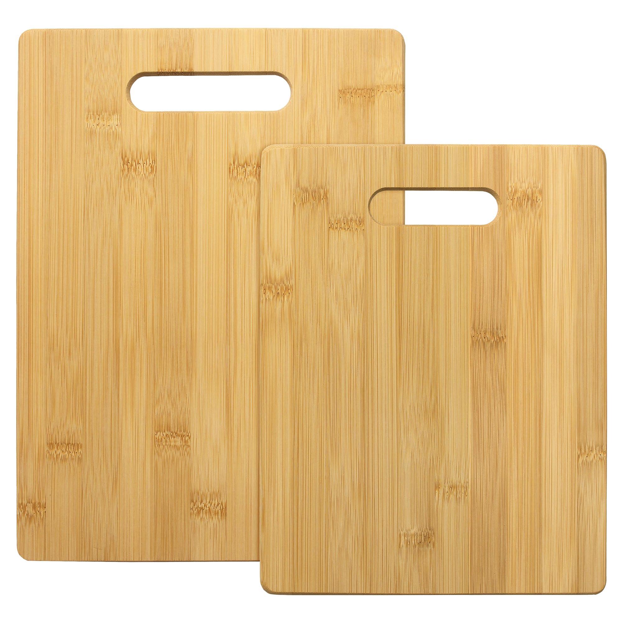 Totally Bamboo Totally Bamboo 2-Piece Cutting Board Set; 2 Assorted Sizes of Bamboo Wood Cutting Boards for Kitchen
