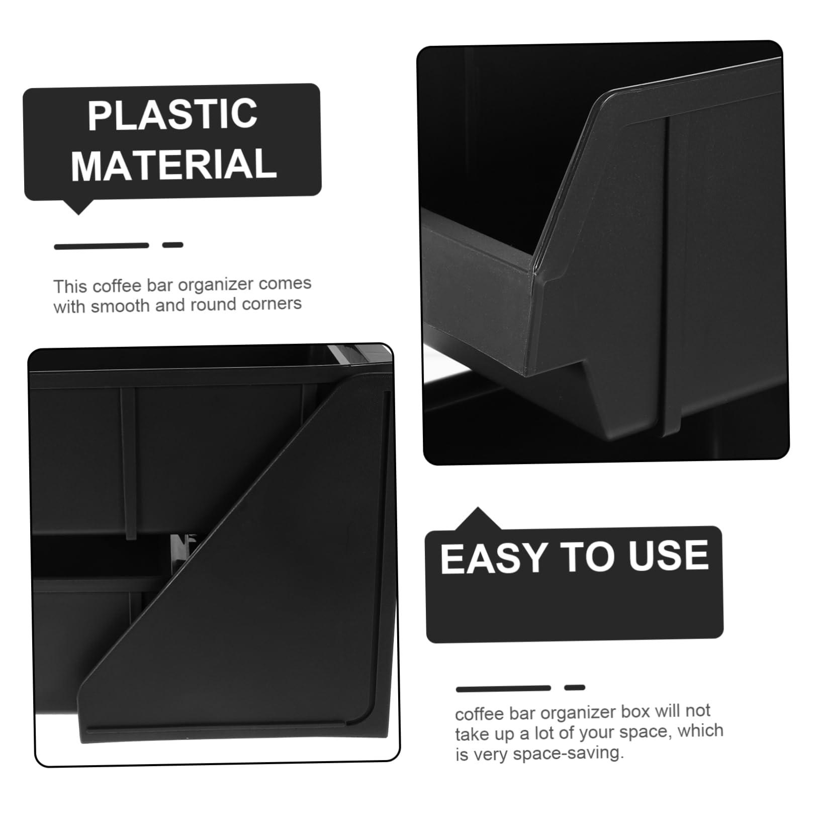 STOBAZA STOBAZA Coffe Station Organizer Coffee Cup and Condiment Countertop Organizer Coffee Station Countertop Cup Dispenser Condiment Organizer Accessories for Office Home