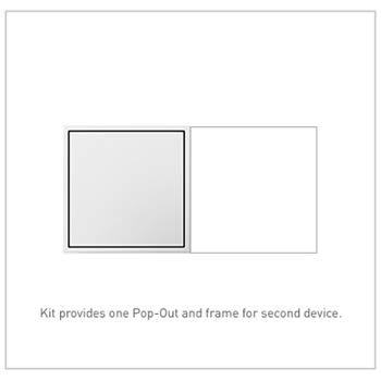 adorne Legrand adorne 2-Gang Pop-Out Outlet in White With Matching Wall Plate, ARPTR152GW2WP