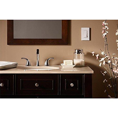 Lutron Lutron Diva LED+ Dimmer for Dimmable LED, Halogen and Incandescent Bulbs with Wallplate | Single-Pole or 3-Way | DVWCL-153PH-WH | White