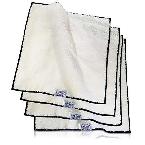 Nano Towels Nano Towels - The Amazing Eco Cloth That Cleans Virtually Any Surface with Only Water. No More Paper Towels Or Toxic Chemicals. 4-Pack (14x14, Vanilla)