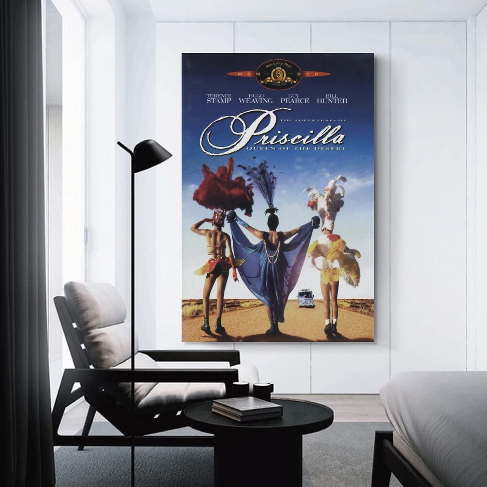 Zelbuck Zelbuck The Adventures of Priscilla, Queen of The Desert Movie Poster (5) Wall Art Paintings Canvas Wall Decor Home Decor Living Room Decor Aesthetic 20x30inch(50x75cm) Unframe-Style