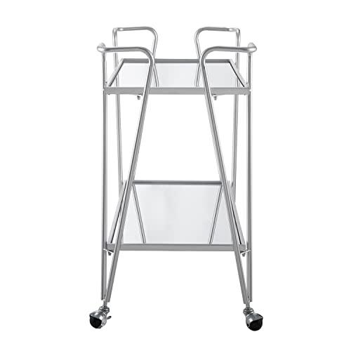 Linon Linon Silver Mid-Century Bar Cart