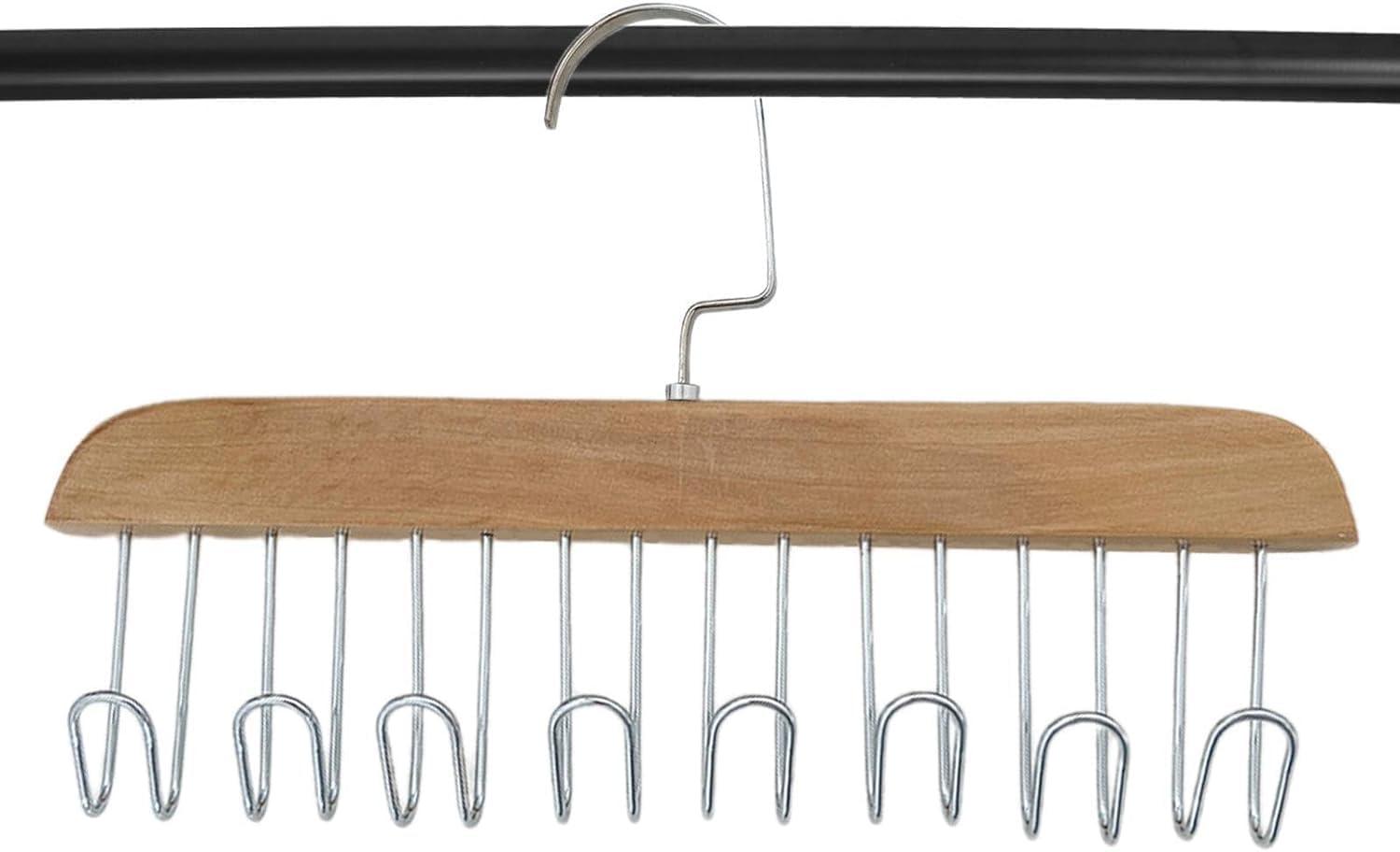 LCPKUTTR Tank Tops Hangers - Clothes Hangers, Bra Hanger Space Saving Closet Organizer - 360 Rotating, Sturdy And Durable Scarf Organizer And Storage For Tops, Camisoles, Bras, Scarfs Or Belts v-104027 ( Colo