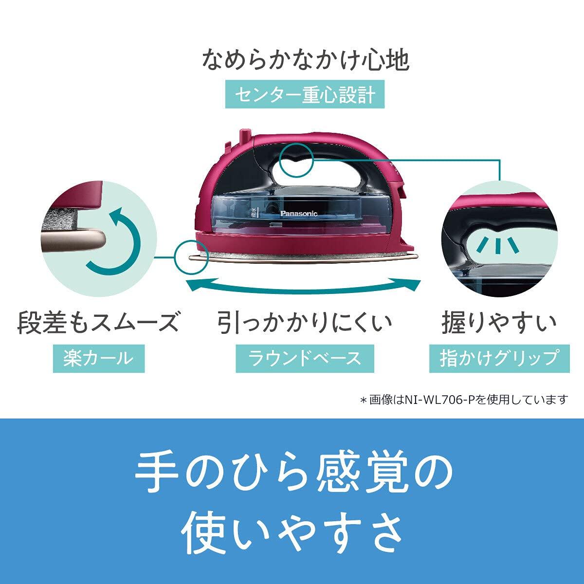 Panasonic Panasonic NI-WL706-C Cordless Steam W Head Iron, Beige