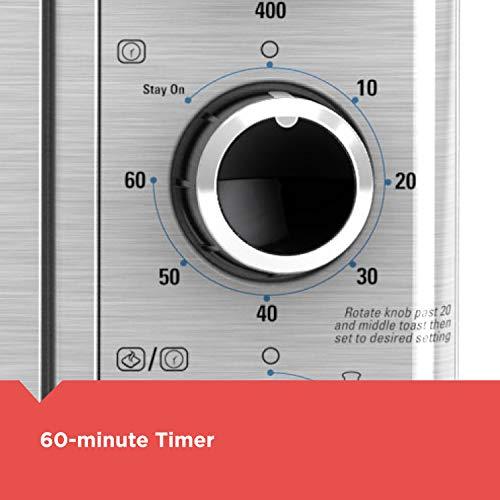 BLACK+DECKER BLACK+DECKER 6-Slice Crisp 'N Bake Air Fry Toaster Oven, TO3215SS, 5 Cooking Functions, 60 Minute Timer, Stainless Steel