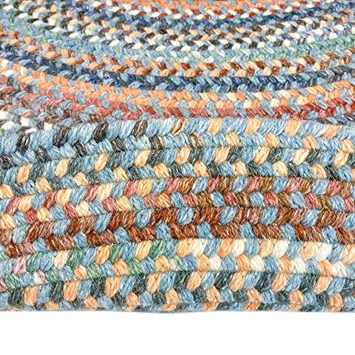 Capel Capel American Heritage Legacy Blue 2'0"X8'0" Oval Braided Rug