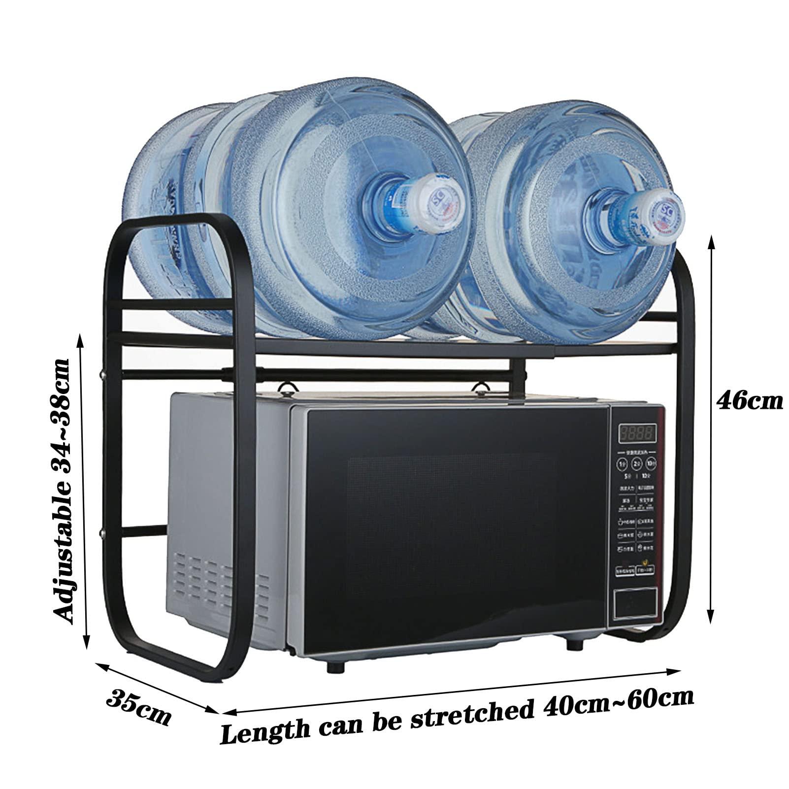 CGF- Extendable Microwave Oven Rack Microwave Shelf Stand Kitchen Storage Organiser Retractable Baker\'s Rack Kitchen Counter Organiser Printer Shelf