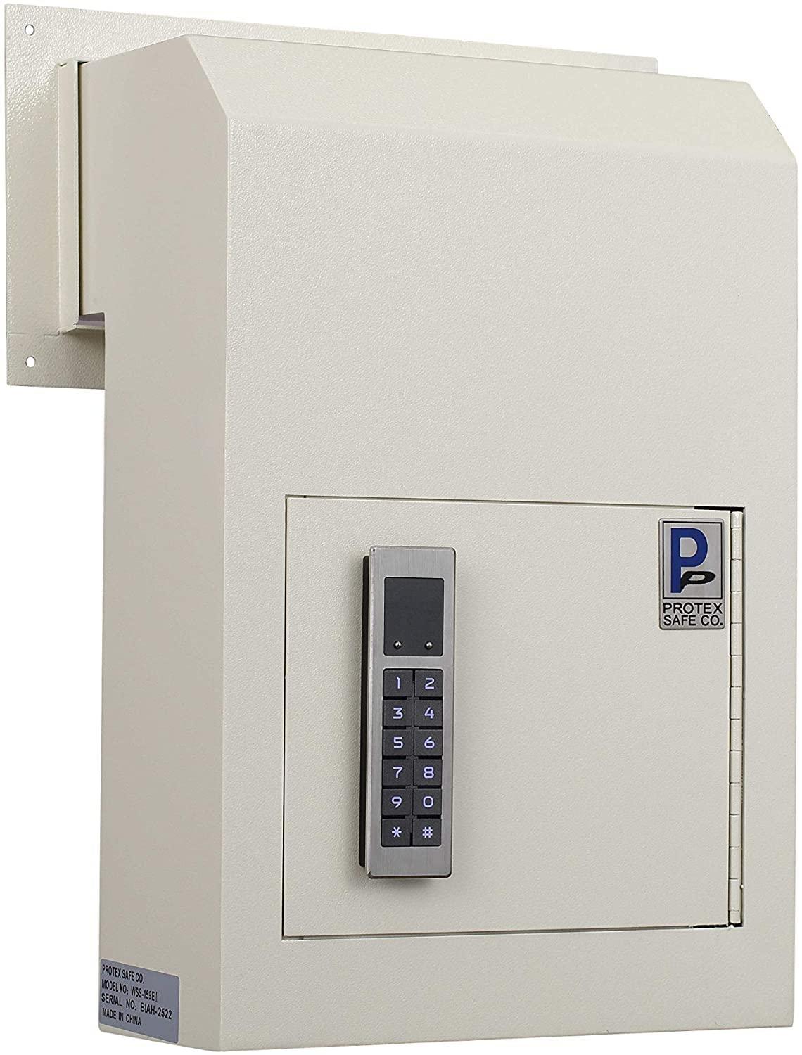 Protex Safe Co. Protex WSS-159E II Through The Door Drop Box with Electronic Lock, Beige