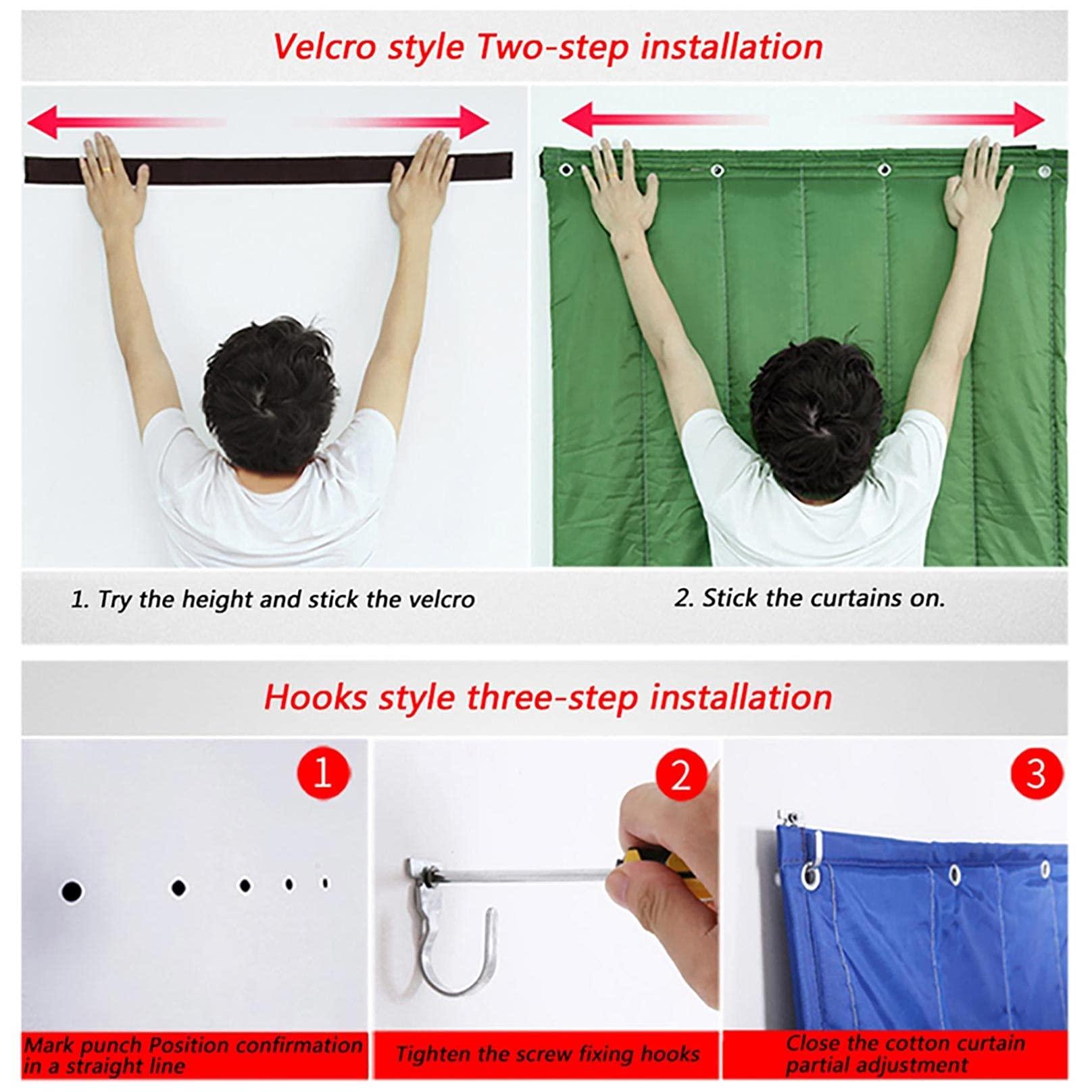 MMCJIES MMCJIES Doorway Curtains,Thermal Insulated Door Curtain,Screen Door,Insulation Blanket,Warm Windproof, Thicken Cotton Curtain,Household Soundproof Winter Full Size Customizable,Easy Install