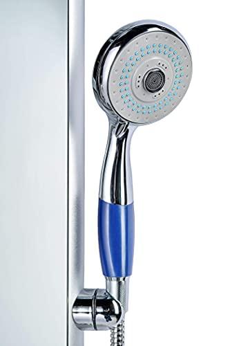 Blue Ocean Blue Ocean 52" Aluminum SPA392M Shower Panel Tower with Rainfall Shower Head, 8 Multi-functional Nozzles