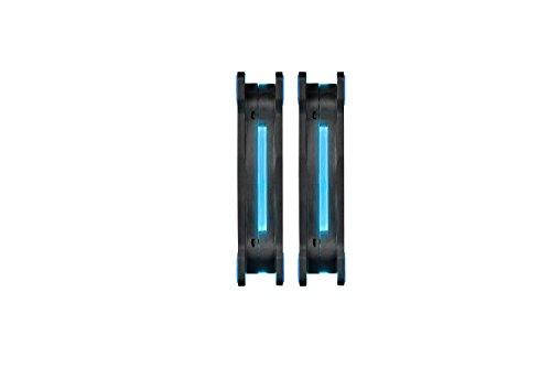 Thermaltake Thermaltake RIING 140mm Blue LED Ultra Quiet High Airflow Computer Case Fan, Twin Pack CL-F048-PL14BU-A