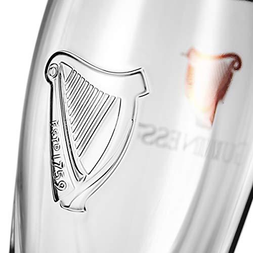 Guinness Guinness Gravity Official Beer Pint Glass | Large 20oz Pints Drinking Thick Beer Glasses Beer 20 oz Glasses