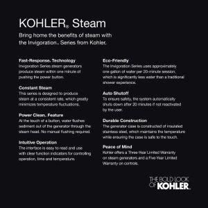 Kohler Kohler K-5557-BN Invigoration Series Steam Generator Control Kit, Vibrant Brushed Nickel