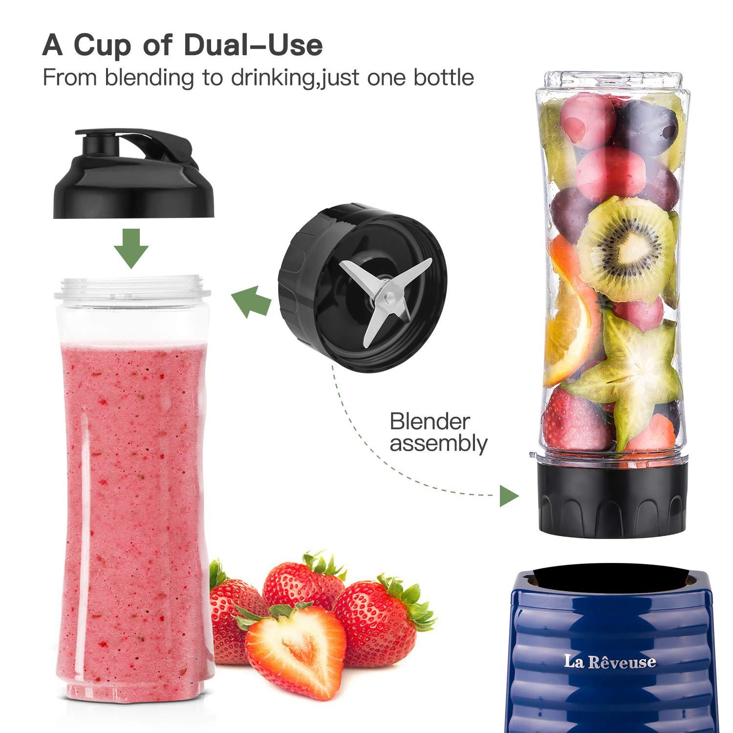 La Reveuse La Reveuse 300W Personal Size Blender (Navy) + La Reveuse Personal Size Blender (Pink)