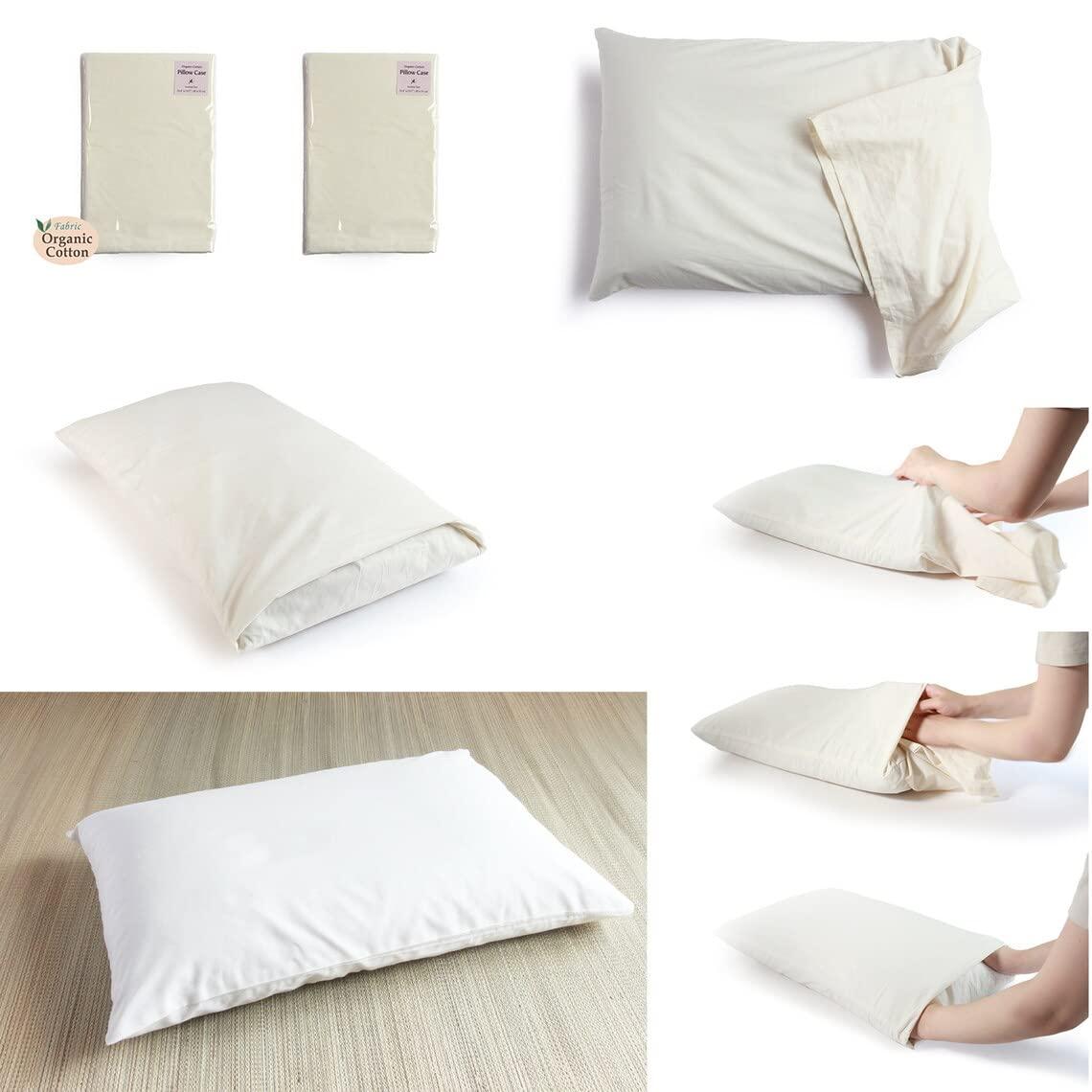 HomeLoft Basics Futon Tokyo Gift Set of A Japanese Buckwheat Pillow and Two Organic Covers in Azuma Bag (Pillow size Small : 19.6 x 13.7 (50cm x 35cm))