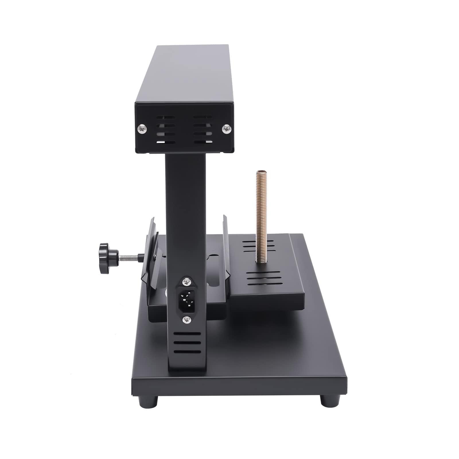 HinLIaDa Electric Raclette Cheese Melter Machine, 750W Commercial Cheese Grill Melting Warmer For Half Nacho Cheese Wheel, Adjustable Angle and Height, Stainless Steel Cheese Heater Machine (Single Holder)