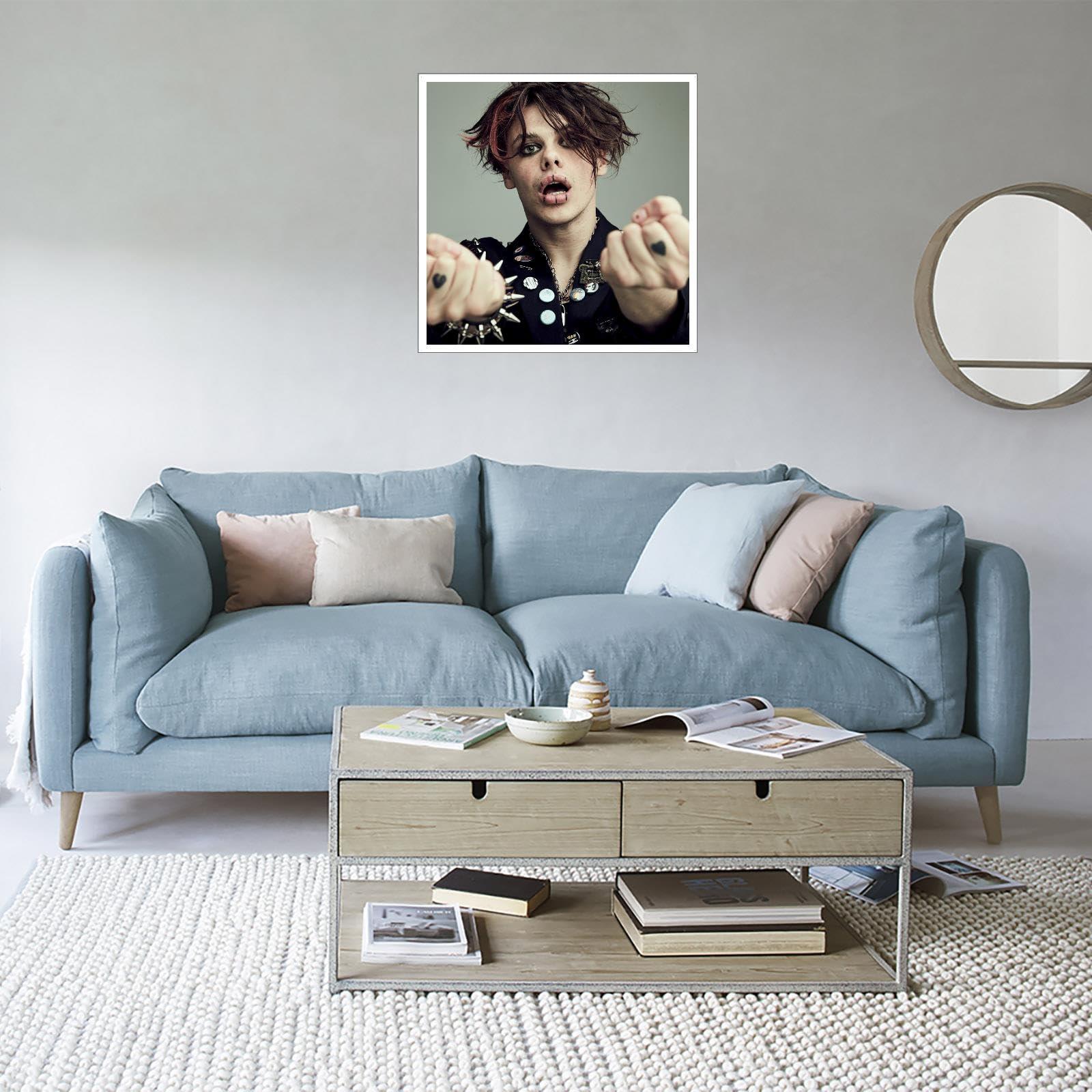 QFZMTVU QFZMTVU Yungblud Wall Art Canvas Prints Room Aesthetic Poster For Home Office Decorations Gift Unframed 20\"x20\"