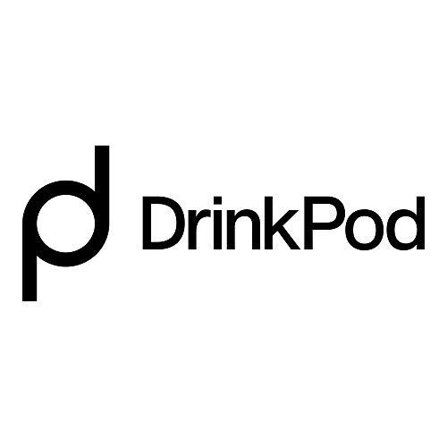 DRINKPOD DrinkPod Stainless Steel Vacuum Insulated Leak-Proof Drinkpod Capsule Flask 6 Hours Hot 24 Hours Cold, Satin, 0.28 Litre