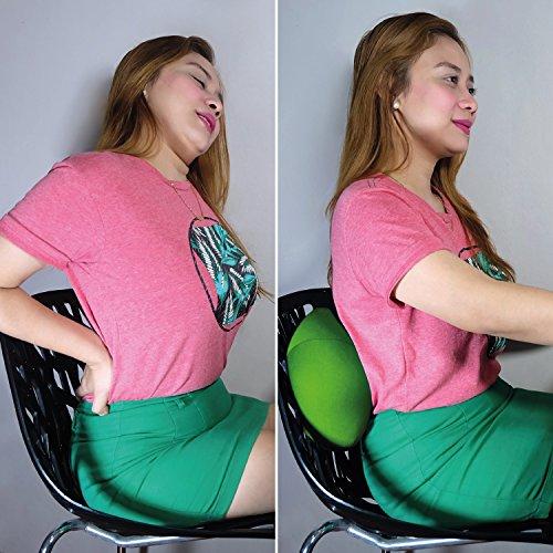 Cushie Pillows Cushie Pillows 7 inches x 12 inches Microbead Bolster Squishy/Flexible/Extremely Comfortable Roll Pillow - Lime