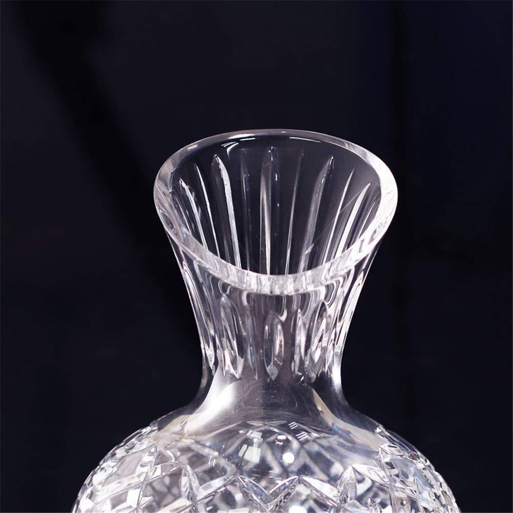 Panduo Decanter set 1500ml luxury home bar party red wine decanter crystal glass whirling wine decanter with holder