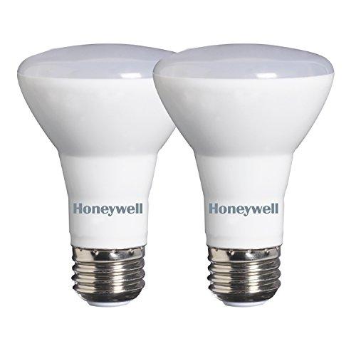 Honeywell Honeywell R204527HB221 LED R20 Dimmable Flood Light Bulbs - 45 Watt Equivalent - E26 Medium Base Screw Cap - Soft White Light (2700K) - 480 Lumens - Energy Star Rating 6.5 Watt Consumption - 2-Pack