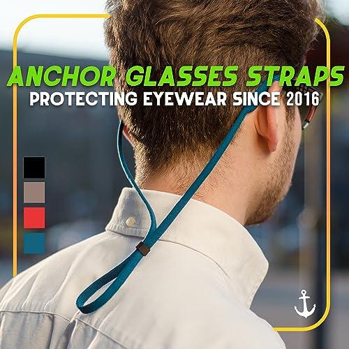 Anchor Glasses Straps Anchor Glasses Straps Glasses Strap 4 Pack Sunglasses Strap Adjustable Stretch Universal Fit for Kids to Adult Sport Eyewear Holder Retainer