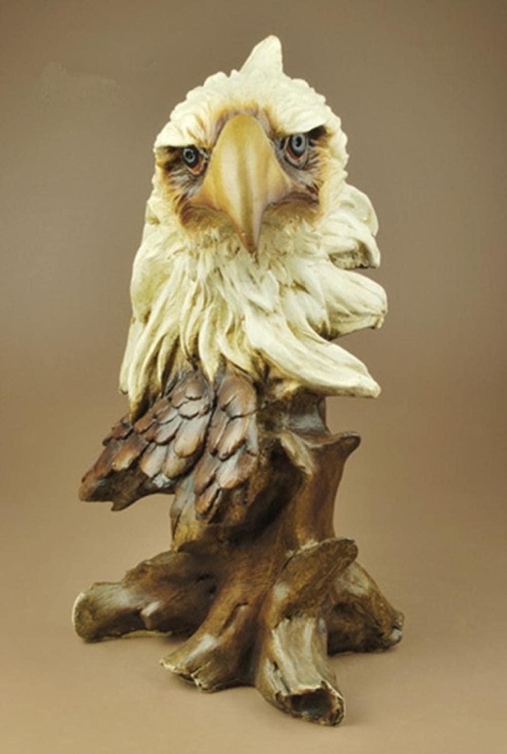 JDHF Christmas Ornaments Eagle Selling Imitation Wood Eagle Head Crafts Opened Business Housewarming Souvenir Resin Crafts Tat