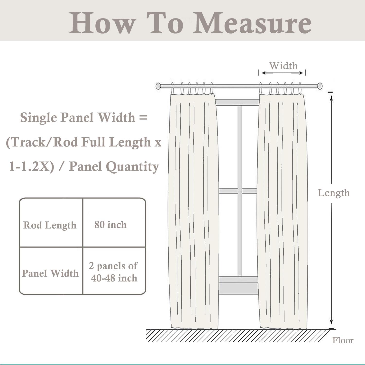 DotheDrape 88 inch Pinch Pleated Blackout Curtains 2 Panels Set, 100% Blackout Thermal Insulated Faux Linen Pinch Pleat Drapes, 60W x 88L, Walnut