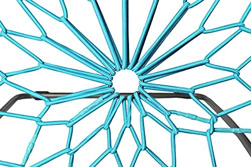 Zenithen Zenithen Limited Foldable Bunjo Bungee Chair for Dorms, Living Rooms, Bedrooms, Camping, Gaming & Lounging, Teal (Pack of 2)